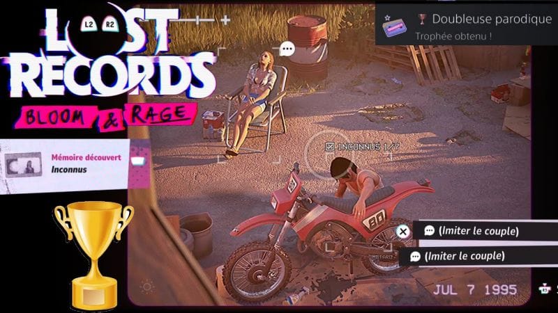 DOUBLEUSE PARODIQUE - IMITEZ LES PERSONNES EN VIDÉO TROPHÉE  - LOST RECORDS BLOOM AND RAGE