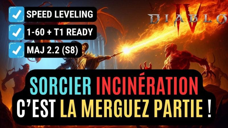 Le Build Du Sorcier Incinération Infinie Crame Les Niveaux Comme Personne En Saison 8 !