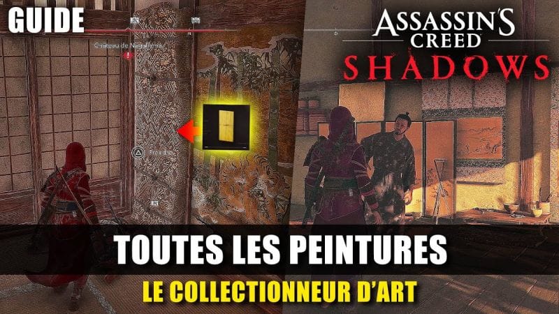 Assassin's Creed Shadows : Emplacement de toutes les PEINTURES (Kano Eitoku) Le collectionneur d'art