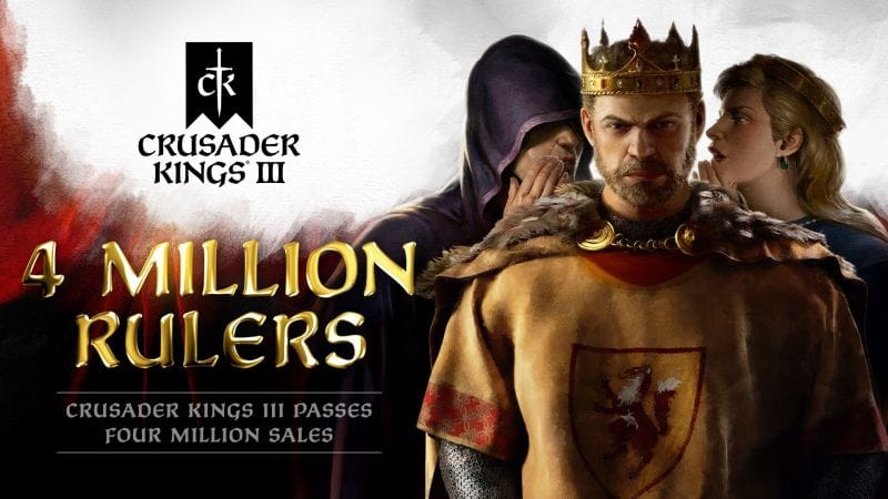 Crusader Kings III dépasse les quatre millions d'unités vendues