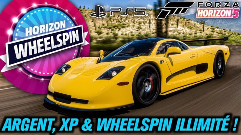 FORZA HORIZON 5 : La MEILLEURE ASTUCE pour ÊTRE MÉGA RICHE sur PS5 ! ARGENT XP & WHEELSPIN ILLIMITÉ