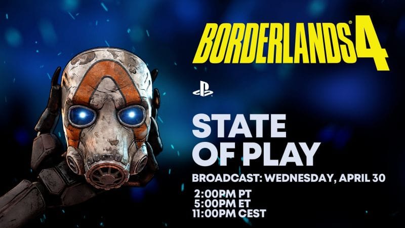 Le 30 avril, visionnez le State of Play sur l’analyse approfondie du gameplay de Borderlands 4