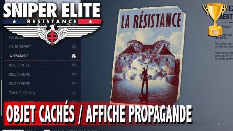 OPÉRATION BOMBES VOLANTES - TOUS LES OBJETS CACHÉS x3 / Affiche Propagande - SNIPER ELITE RESISTANCE