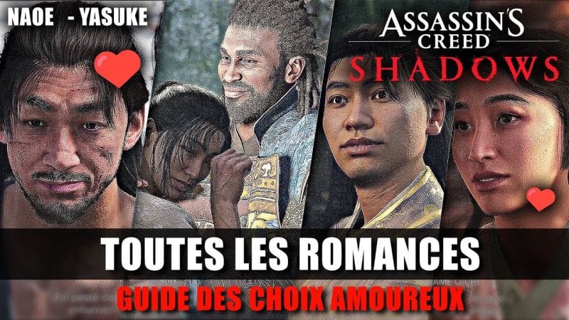 Assassin's Creed Shadows : Toutes les ROMANCES (Guide des Choix de Relations) Naoe & Yasuke