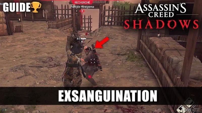 Assassin's Creed Shadows: 🏆 Exsanguination (Guide Trophées Succès) Rengainer après saignement