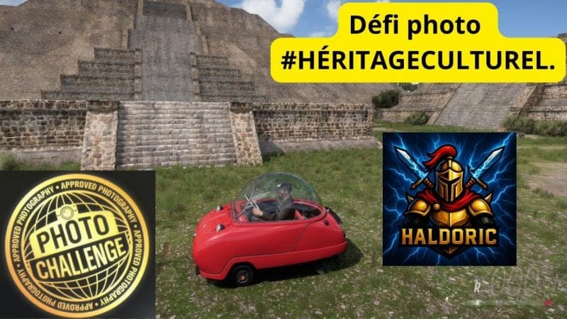 Défi photo #HÉRITAGECULTUREL. Voiture Culte. Trouver Teotihuacan. Solution. Forza Horizon 5 (FH5)