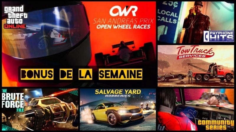 Bonus de la semaine (du 1er mai au 07 mai) - GTA Online