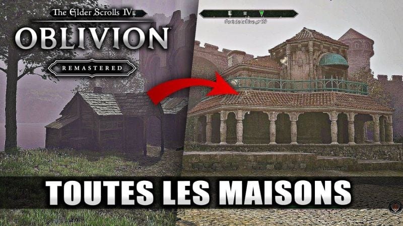 The Elder Scrolls 4 Oblivion: Toutes MAISONS du jeu (Comment Débloquer & Meubler) Visite RP