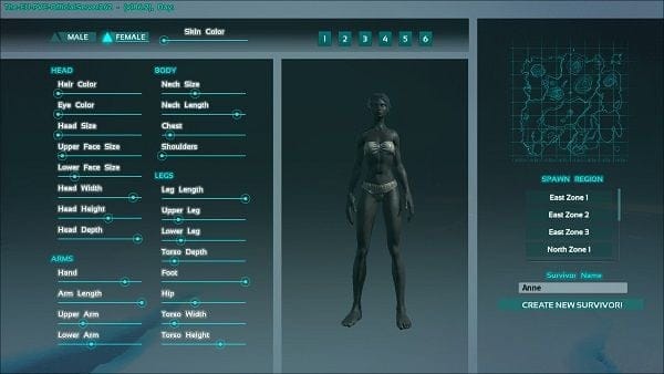 Création du personnage
