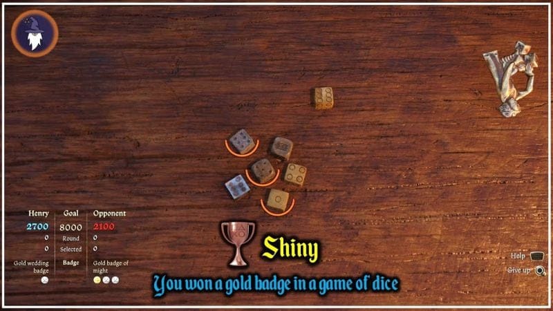 KINGDOM COME DELIVERANCE 2 | TROPHY - SHINY (2 Ways) [You won a gold badge in a game of dice]