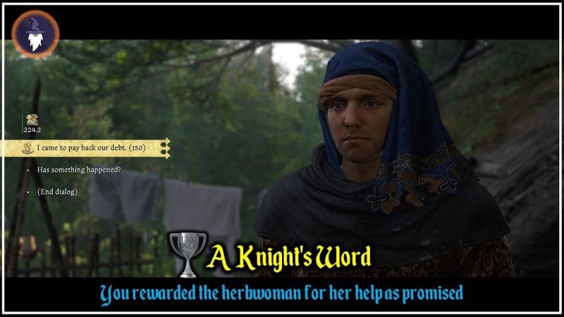 KINGDOM COME DELIVERANCE 2 | TROPHY - A KNIGHT'S WORD [You rewarded the herbwoman as promised]