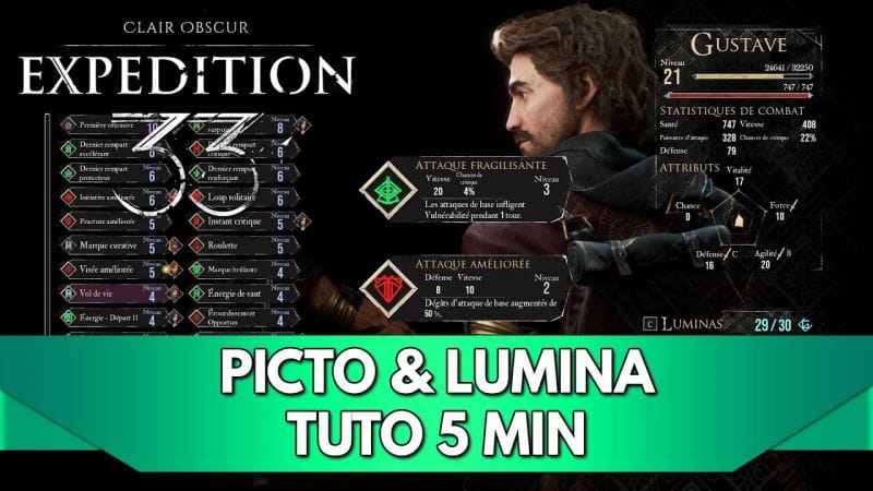 Expedition 33 Tuto FR : Picto & Lumina - Explication Rapide