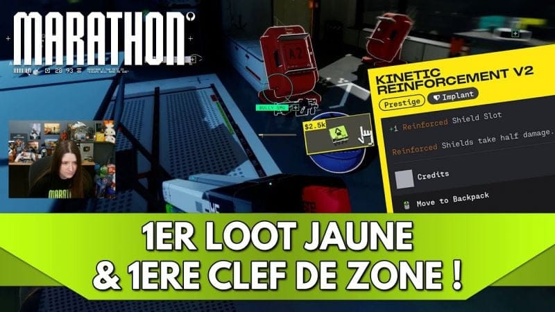 Marathon FR : 1er Loot Jaune & 1ère Clef de Zone !