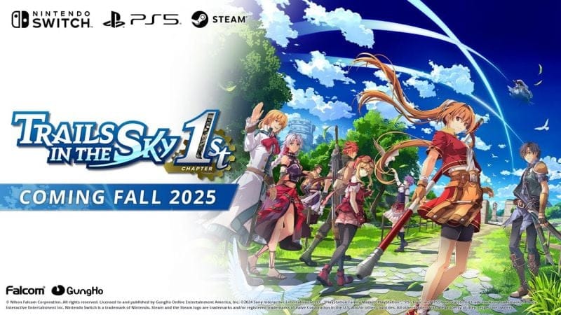 Trails in the Sky 1st Chapter arrivera le 19 septembre sur PC, PS5 et Switch