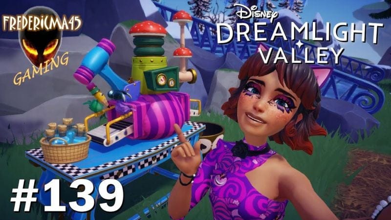 Disney Dreamlight Valley [FR] CHAT DE CHESHIRE - La Station de Défabrication Quête niveau 7 #139