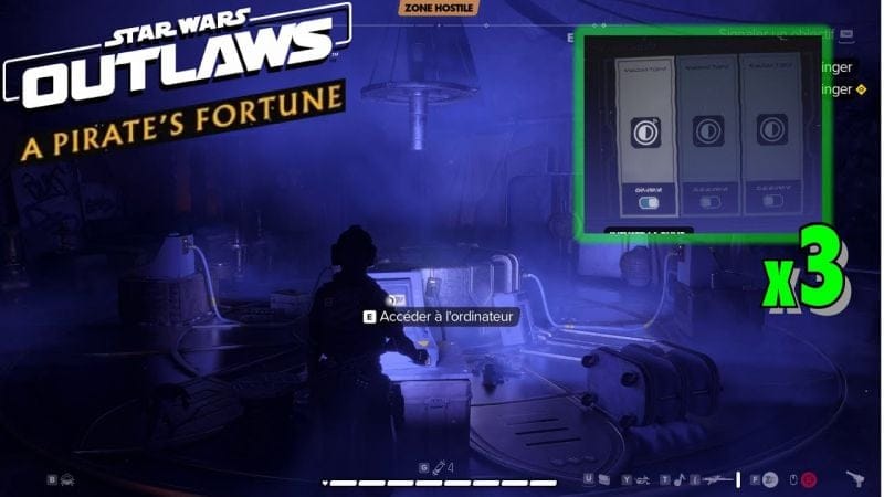 QUELLE RUNE INFUSER - 3 ORDINATEURS  L'HISTOIRE D'UN HOMME MORT STAR WARS OUTLAWS A Pirate's Fortune