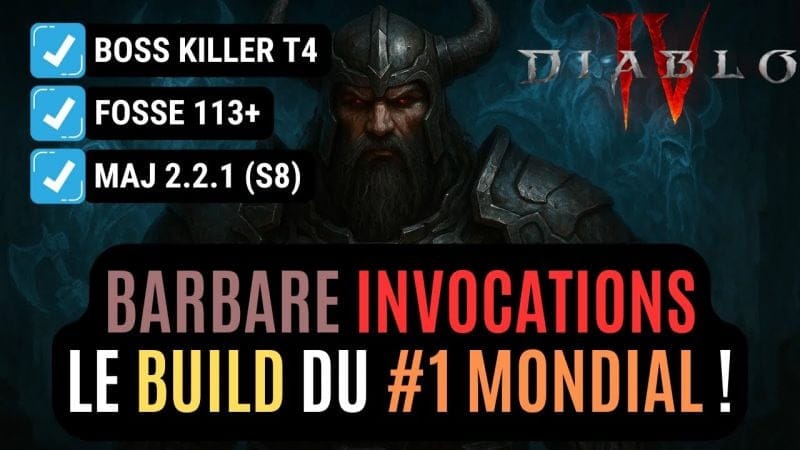 Le Méga Guide Pour Tout Comprendre Du Barbare Invocations En Saison 8 Dans Diablo 4 !