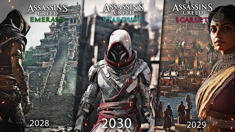 9 NOUVEAUX projets Assassin's Creed 🔥Entre 2026 et 2031 !! (Scarlet | Stardust | Emerald, ...)