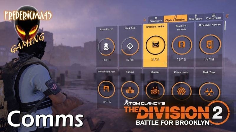 The Division 2 : Comms - Brooklyn Amitié 4/4 Localisation / DLC Battle for Brooklyn
