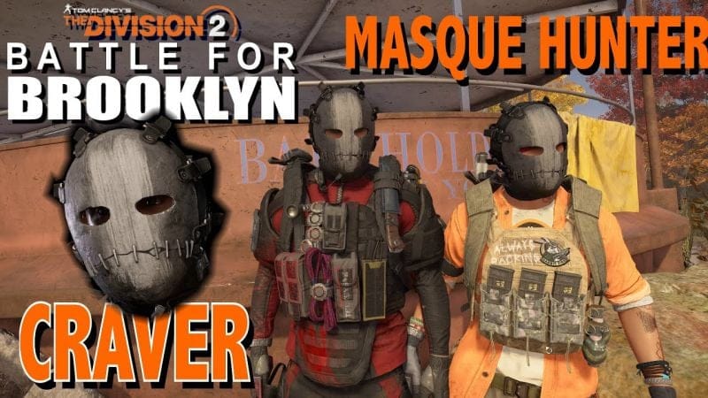 THE DIVISION 2 BATTLE FOR BROOKLYN HUNTER / MASQUE CRAVER CHASSEUR
