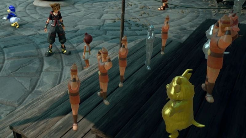 Figurines dorées d'Hercule