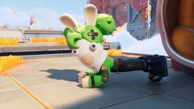 POPUCOM : ce platformer d'aventure Splatoonesque est disponible sur PC et collabore déjà avec les Lapins Crétins