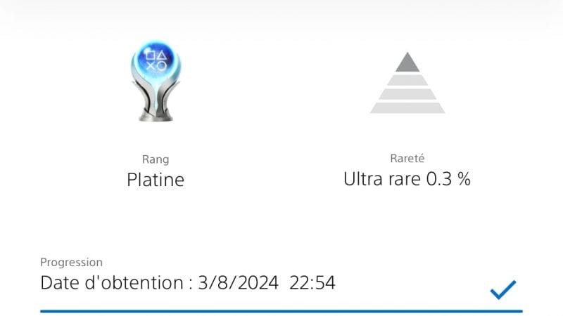 Mon trophée le plus chère