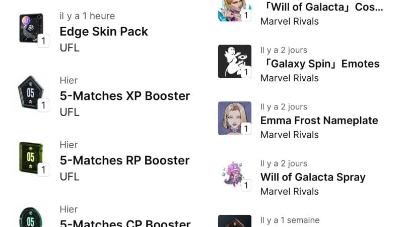 Campagnes twitch drops Marvel Rivals , UFL, NBA2K25, S&B et autres