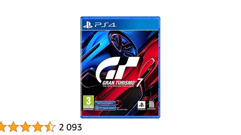 Sony, Gran Turismo 7 PS4, Jeu de Course, Édition Standard, Version Physique avec CD, En Français, 1 Joueur et Multijoueurs, PEGI 3, Pour PlayStation 4