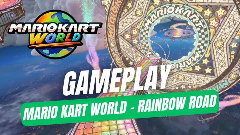 MARIO KART WORLD : découverte de la RAINBOW ROAD en multi local sur SWITCH 2