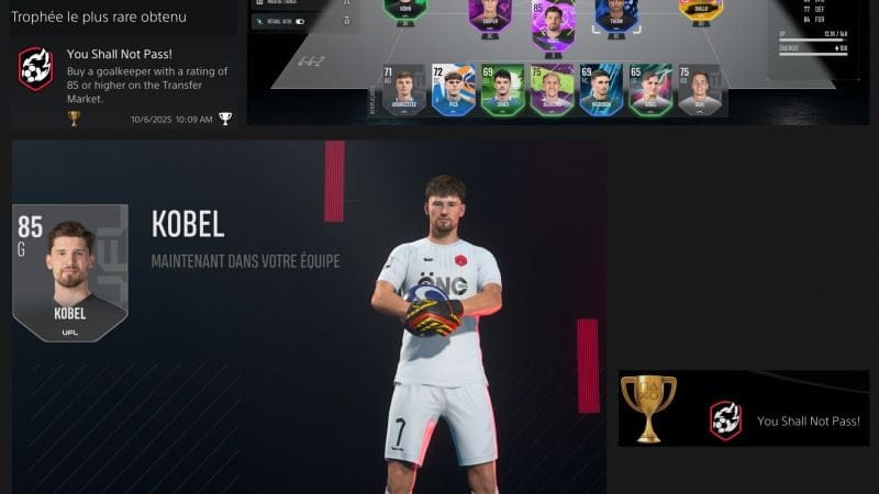 UFL le platine approche douçement