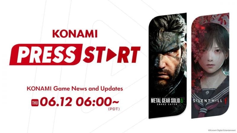 GEEKNPLAY - Konami Press Start - Un événement à suivre en direct le 12 juin !