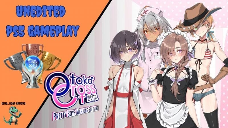 Otoko Cross: Pretty Boys Mahjong Solitaire - First 10 Minutes Unedited Gameplay (PS4/PS5)