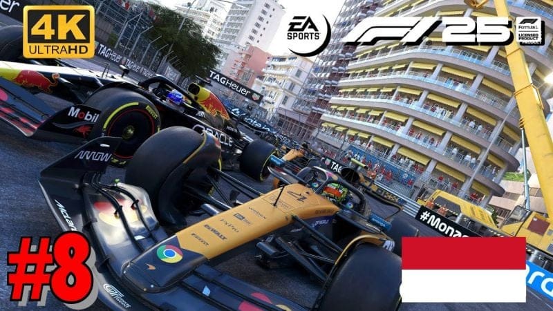 F1 25 Mode Carrière - GRAND PRIX DE MONACO - HAMILTON FERRARI 4K Ultra 60fps