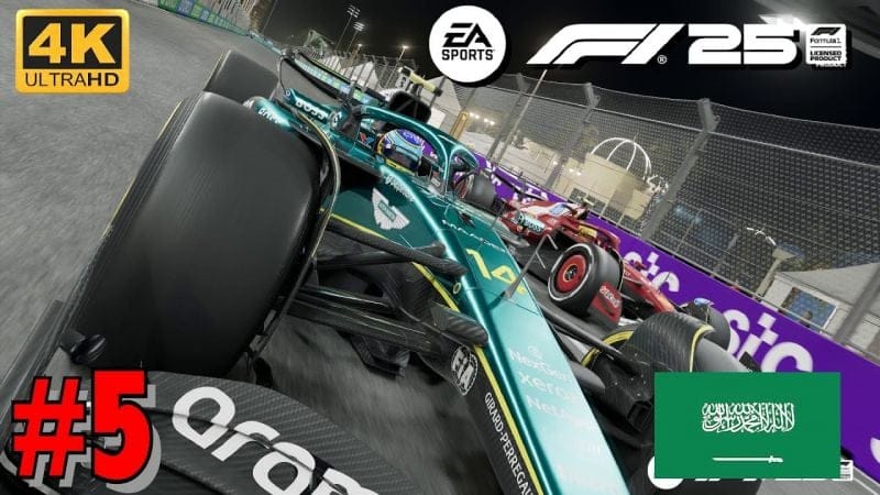 F1 25 Mode Carrière - GRAND PRIX D'ARABIE SAOUDITE - HAMILTON FERRARI 4K Ultra 60fps