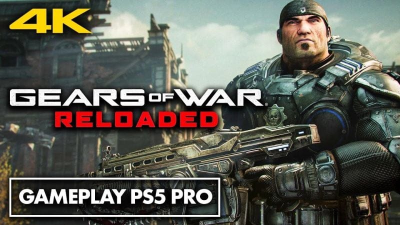 Gears of War Reloaded : 8 MINUTES de GAMEPLAY sur PS5 Pro ! - 4K 60 FPS