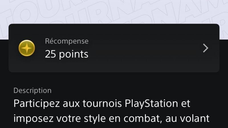 25 points tournois Playstation