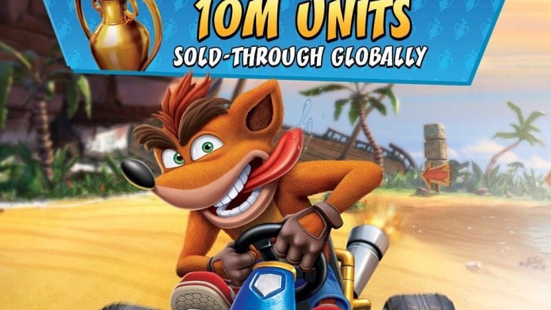 Crash Team Racing Nitro-Fueled atteint plus de 10 millions d'exemplaires vendus