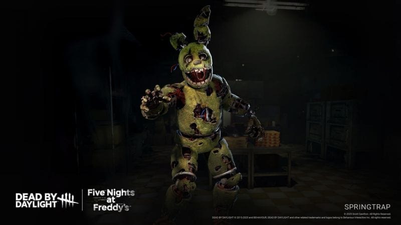 Dead by Daylight : Springtrap dévoile son gameplay dans le chapitre Five Nights at Freddy's