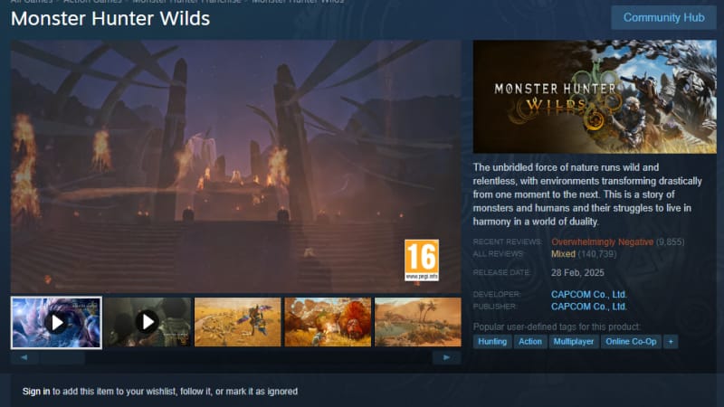 Monster Hunter Wilds en difficulté - Le dernier succès de Capcom rate sa cible