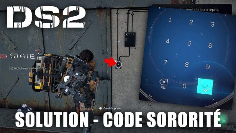 Death Stranding 2 : Solution du Code de la Porte de l'installation Sororité