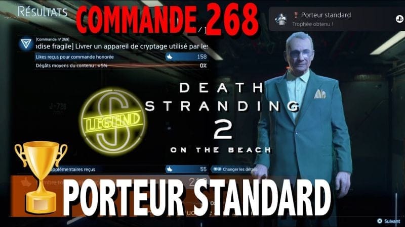 COMMANDE 268 - PORTEUR STANDARD - première commande standard - DEATH STRANDING 2 ON THE BEACH