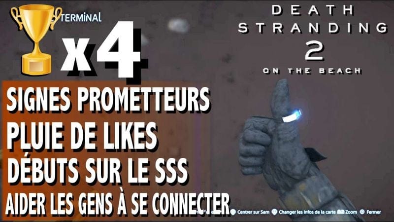 SIGNES PROMETTEURS - AIDER LES GENS À SE CONNECTER - DÉBUTS SUR LE SSS - PLUIE - DEATH STRANDING 2