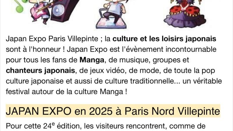 Japan expo 2025 à Paris ce WE !