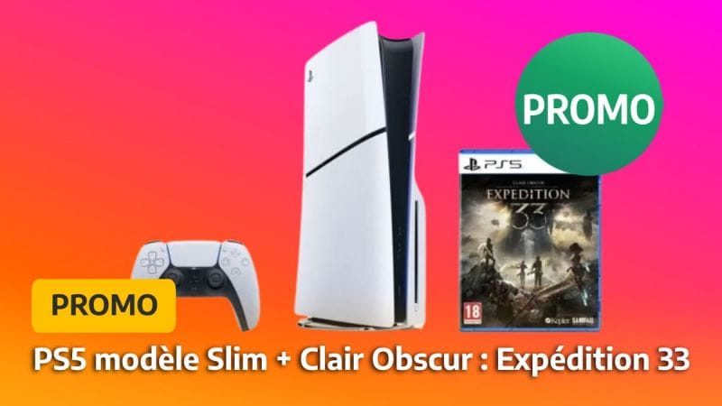 Soldes PS5 : le pack PlayStation 5 version Slim + le jeu Clair Obscur : Expedition 33 est à prix réduit !