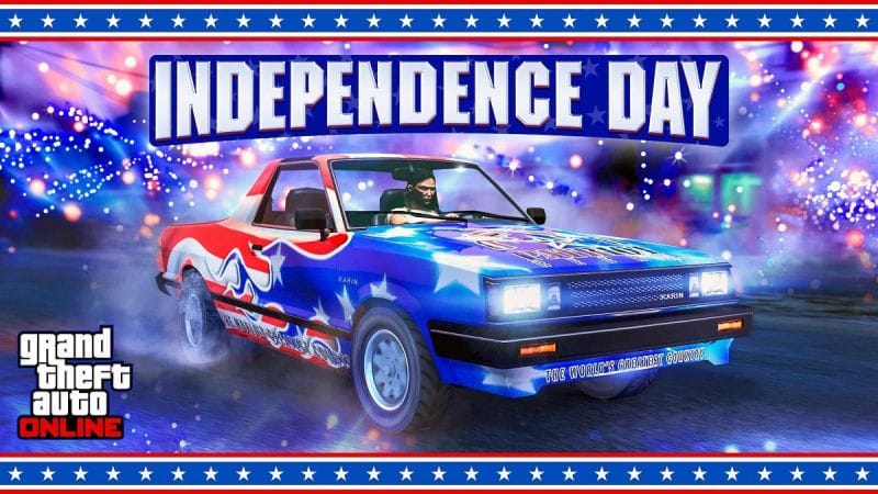GTA Online :  La Bravado Hotring Hellfire, la Vapid Dominator GTT et de nombreuses récompenses offertes pour la semaine Indépendance des USA du 3 juillet
