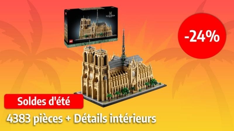 Soldes LEGO : -24% sur le set Notre-Dame de Paris, fournie en détails avec ses 4383 pièces !