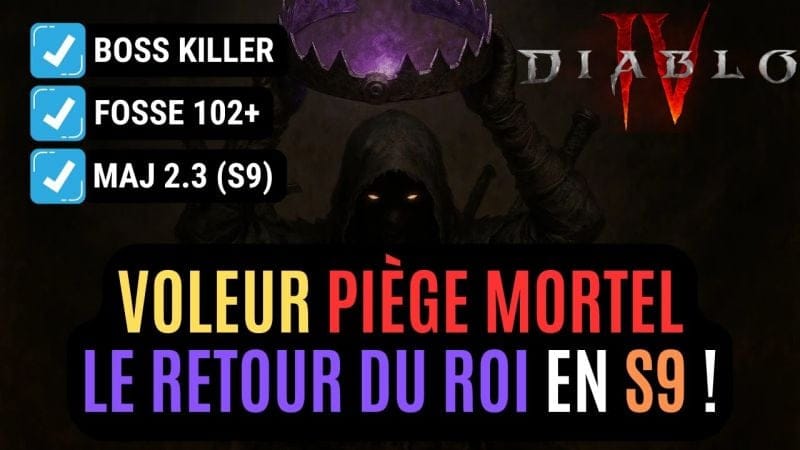 Build Du Voleur Piège Mortel Endgame En Saison 9 Dans Diablo IV (Le Roi Du Speed Farming) !