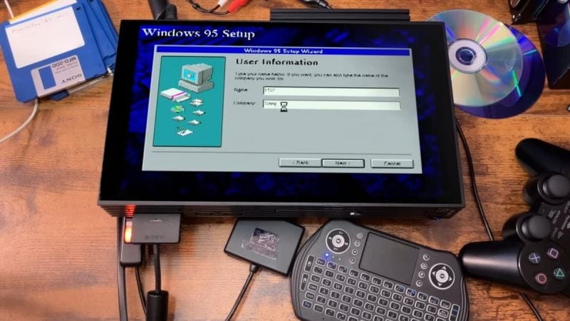 Il a installé Windows 95 sur cette PlayStation et a vu de ses propres yeux pourquoi c'est l'une des consoles les plus complexes de Sony
