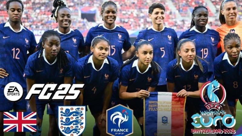 UEFA EURO FÉMININ 2025 : FRANCE - ANGLETERRE - FC 25 4K